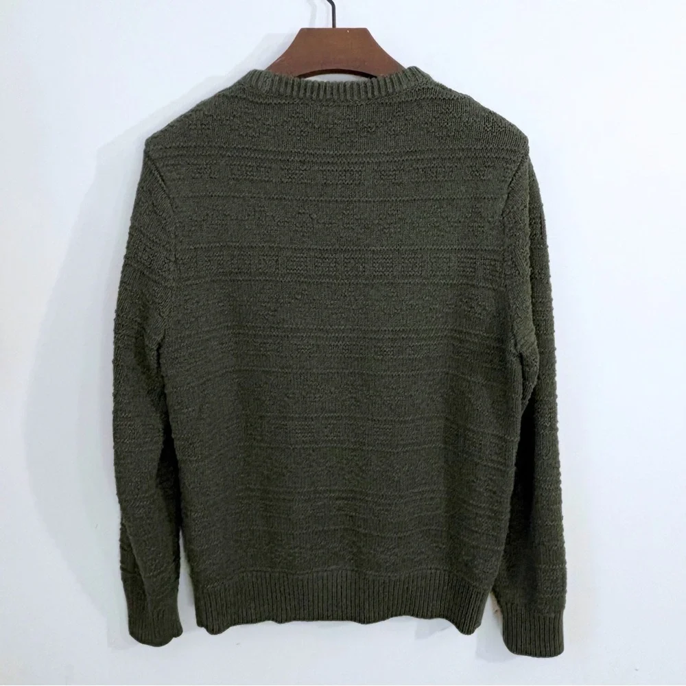 J. Crew Men’s Guernsey Stitch Cotton Sweater